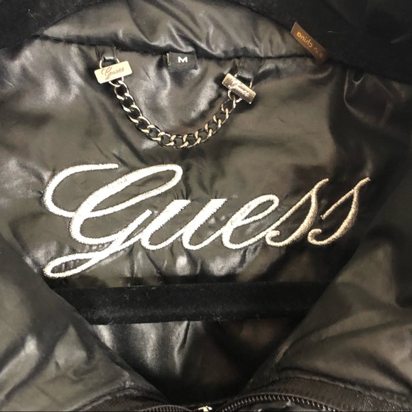 GUESS Down Puffer Jacket Quilted medium black - Picture 5 of 7